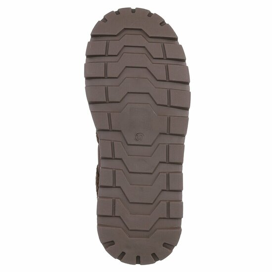 Bruine suede+wol sneaker Mila