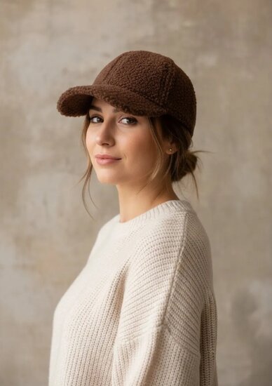 Bruine pet in imitatiebont