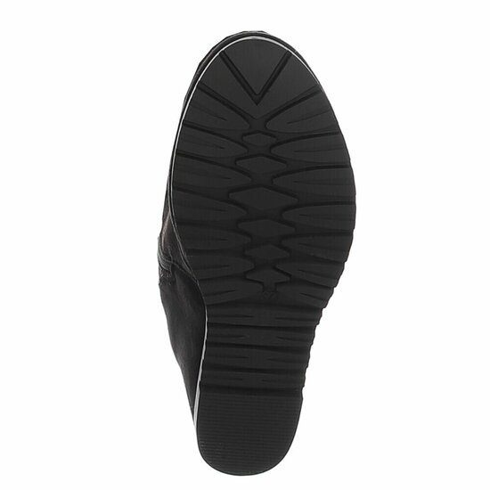 Zwarte hoge suede overknee laars Alexia