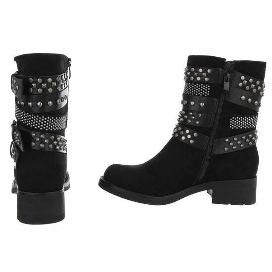 Zwarte suede boot Natalya