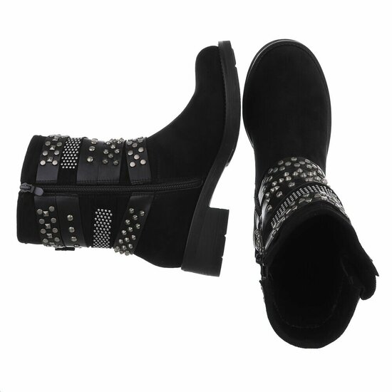 Zwarte suede boot Natalya