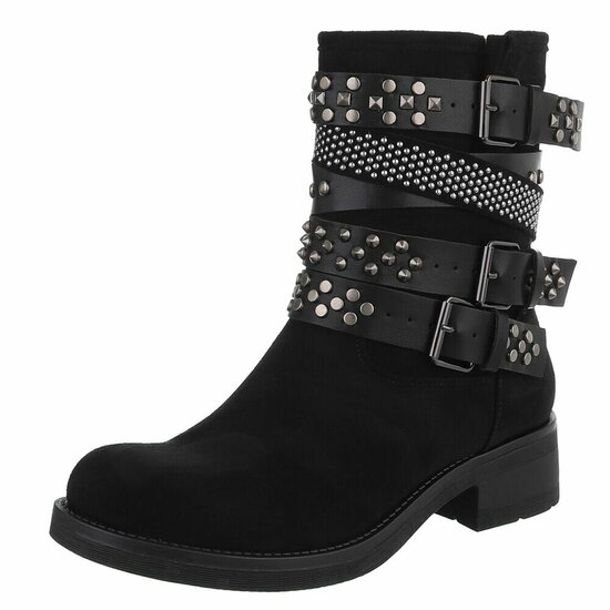 Zwarte suede boot Natalya
