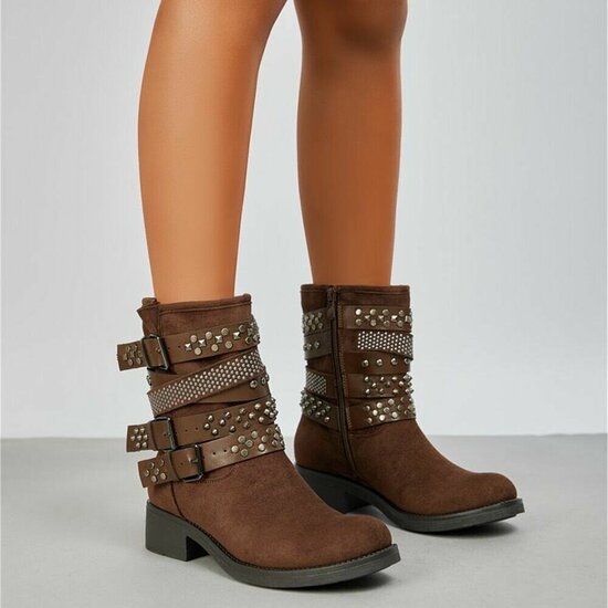Bruine suede boot Natalya