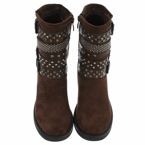 Bruine suede boot Natalya