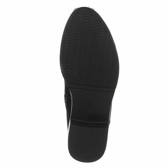 Zwarte hoge suede overknee laars Claziena