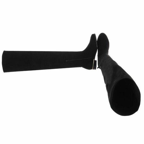 Zwarte hoge suede overknee laars Claziena