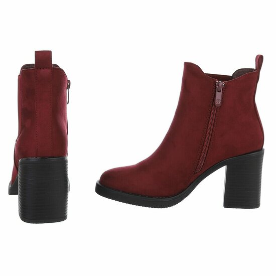 Suede bordeaux Chelsea boot Monique