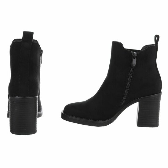 Suede zwarte Chelsea boot Monique