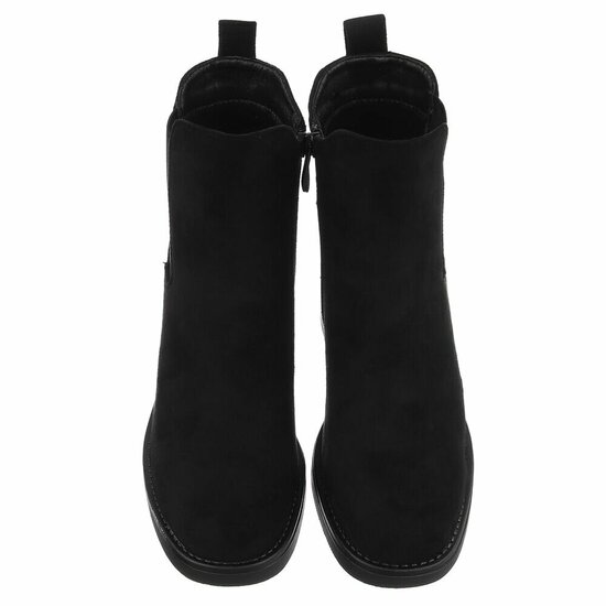 Suede zwarte Chelsea boot Monique