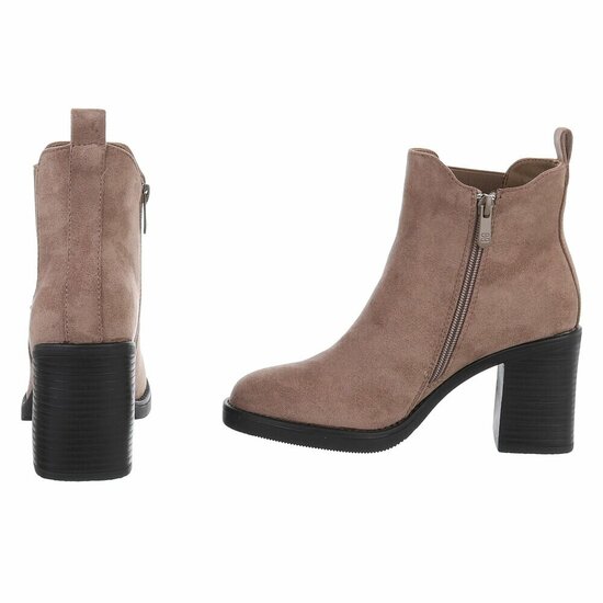 Suede kaki bruine Chelsea boot Monique