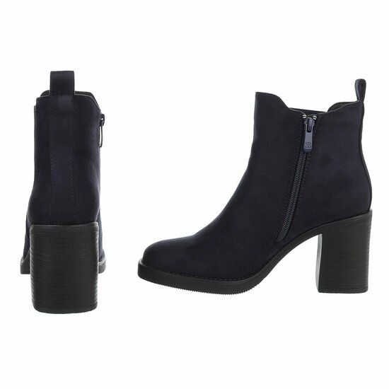 Suede donker blauwe Chelsea boot Monique