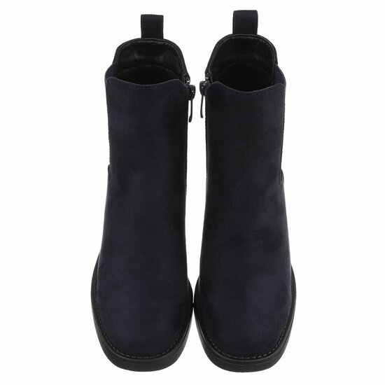 Suede donker blauwe Chelsea boot Monique
