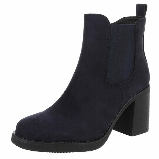 Suede donker blauwe Chelsea boot Monique