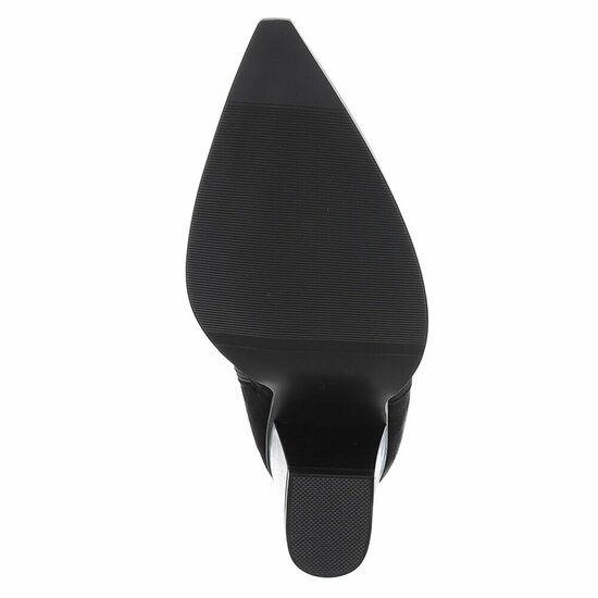 Bottines biker-western noires en daim Claudy