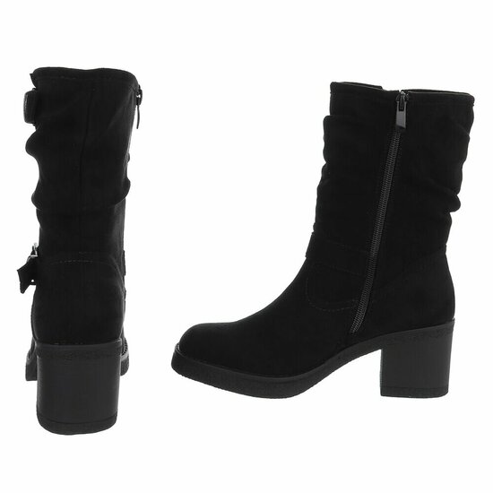 Bottines en daim noir Karen