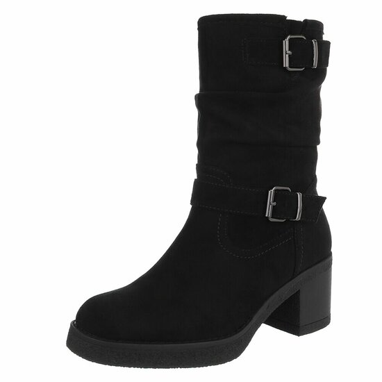 Bottines en daim noir Karen