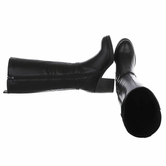 Zwarte hoge laars Fien