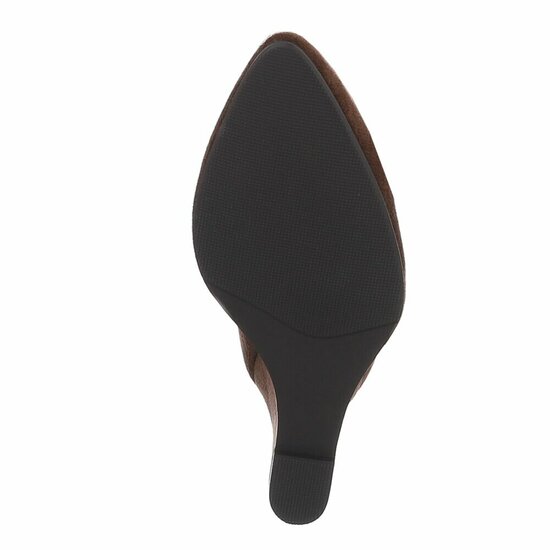 Bruine hoge suede laars Lucyna 