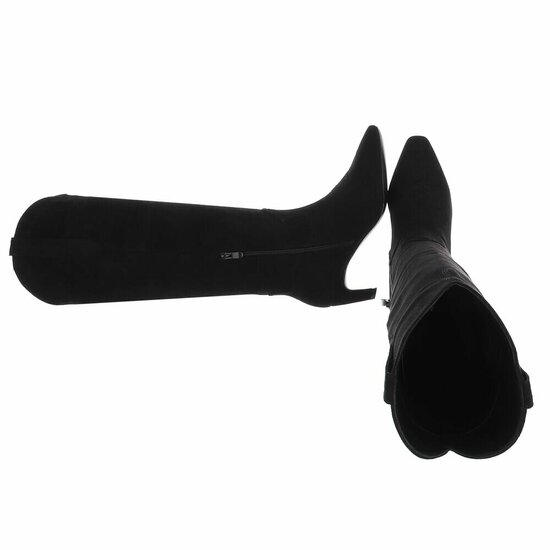 Zwarte hoge suede laars Cherise