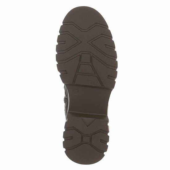 Hoge bruine textiel laars Chantelle