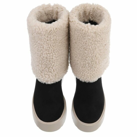 Bottines noires en daim Callas