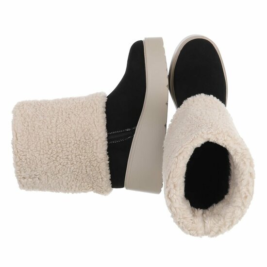 Bottines noires en daim Callas