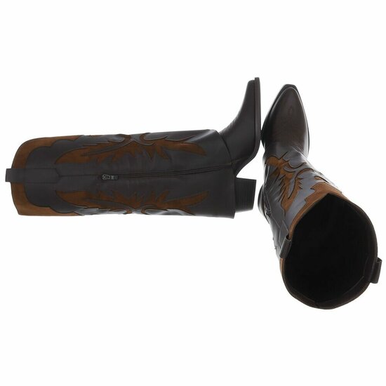 Hoge bruine laars met omslag Cailey 