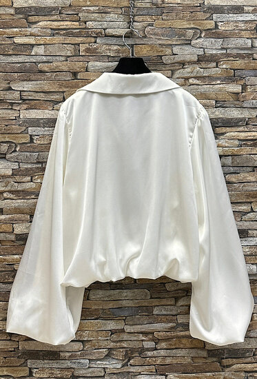 Chique witte blouse in satijn
