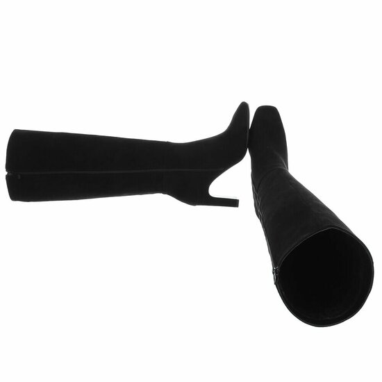 Zwarte hoge suede laars Alexandre