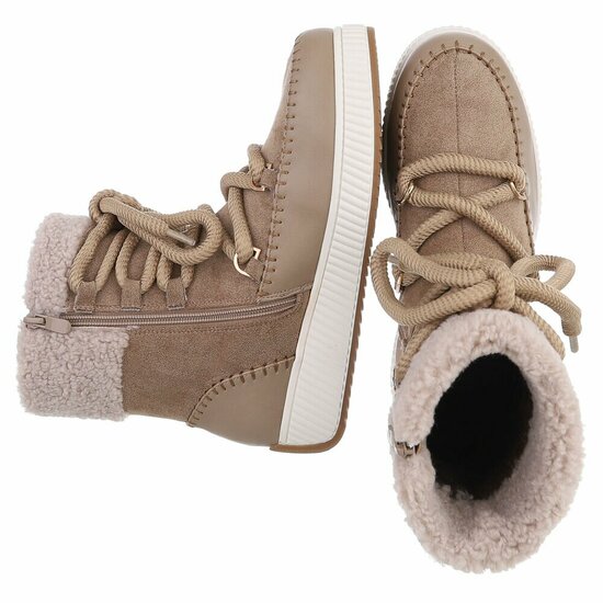 Kaki bruine winterboot Ciera