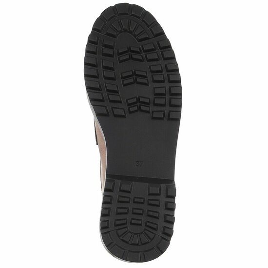 Kaki bruine suede mocassin Aneta