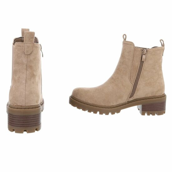 Kaki  bruine suede Chelsea boot Chesna