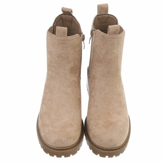 Kaki  bruine suede Chelsea boot Chesna