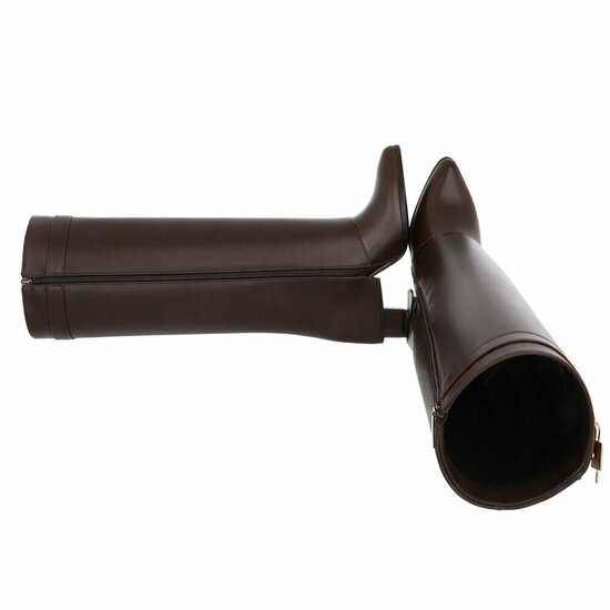 Hoge bruine laars met omslag Chica