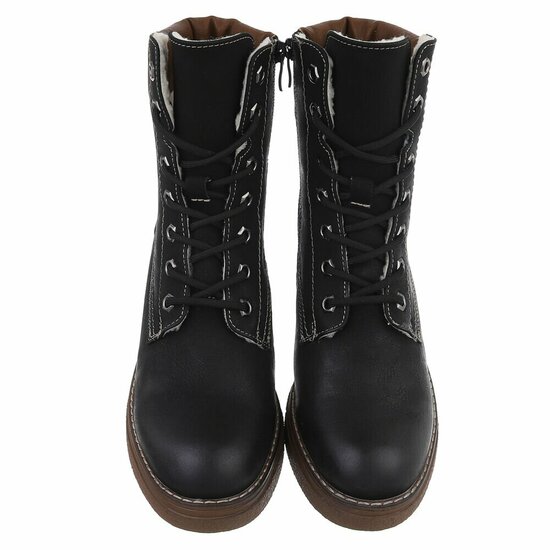 Zwart high heel enkellaarsje Chiavelli