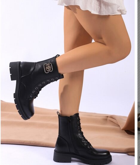 Zwarte boot Amandine