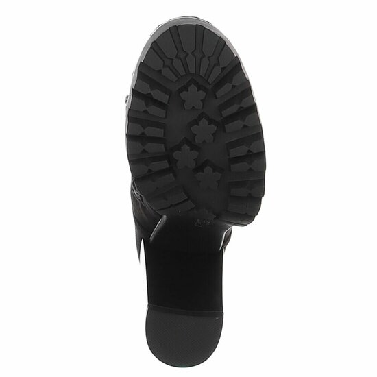 Zwarte hoge suede overknee laars Rilana