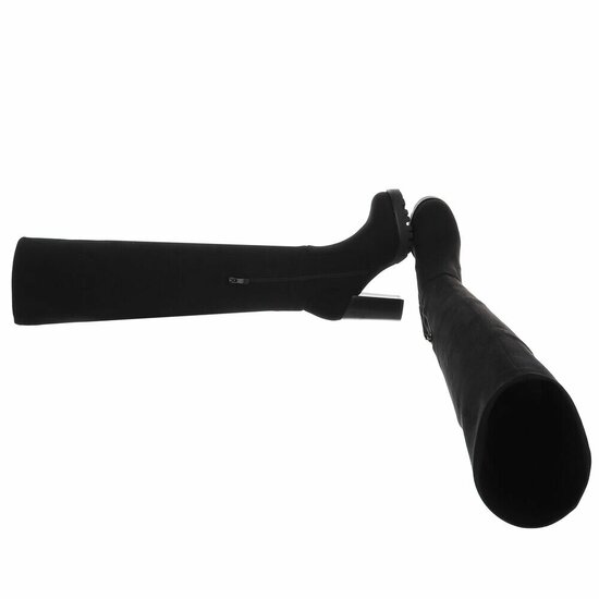 Zwarte hoge suede overknee laars Rilana