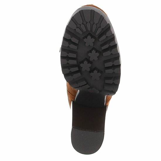 Camel hoge suede overknee laars Rilana