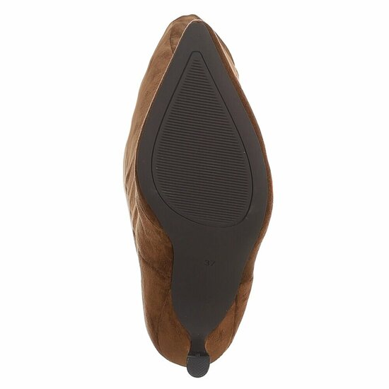 Bruine suede overknee laars Kristel