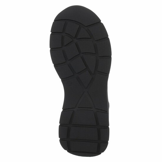 Zwarte hoge suede winter sneaker Imke