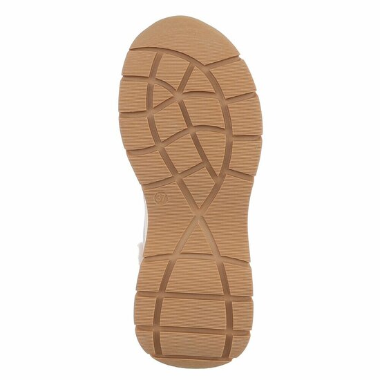 Bruine hoge suede winter sneaker Imke