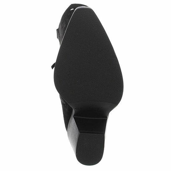 Halfhoge zwarte daimen laars Cynthia