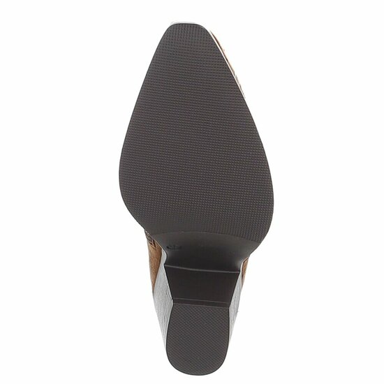 Halfhoge licht bruine daimen laars Cynthia