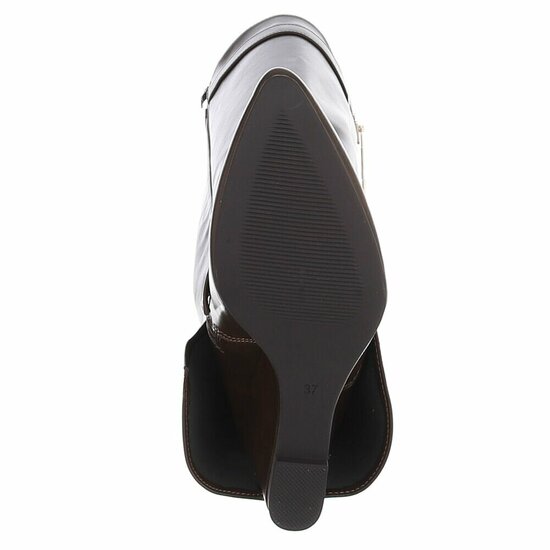 Hoge bruine wedge laars met omslag Chalissa