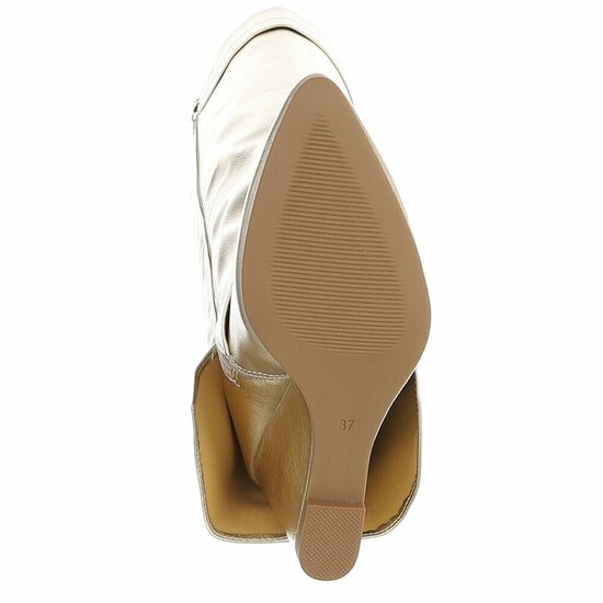 Hoge gouden wedge laars met omslag Chalissa