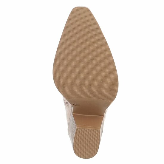 Kaki bruine suede laars met omslag Cherona