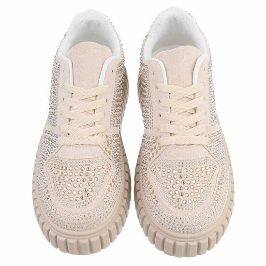 Beige lage sneaker Cesina