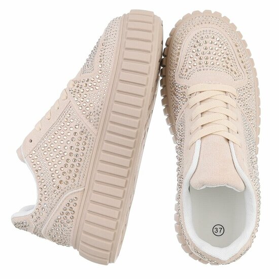 Beige lage sneaker Cesina