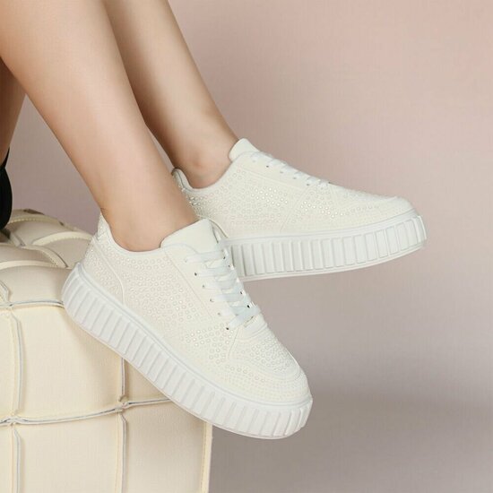 Cream lage sneaker Cesina